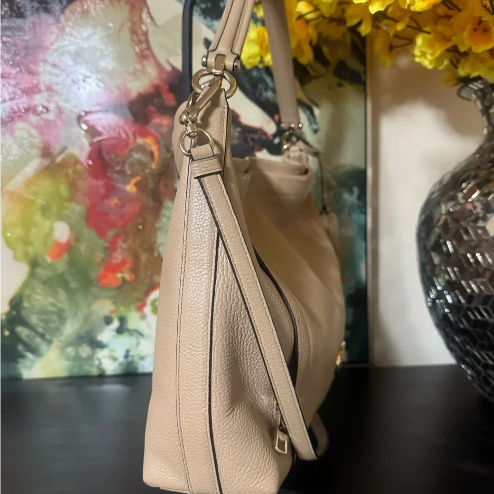 Coach Tan Leather Shoulder Bag